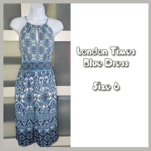 London Times Dresses & Skirts - London Times Blue Dress
